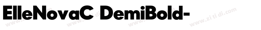 ElleNovaC DemiBold字体转换